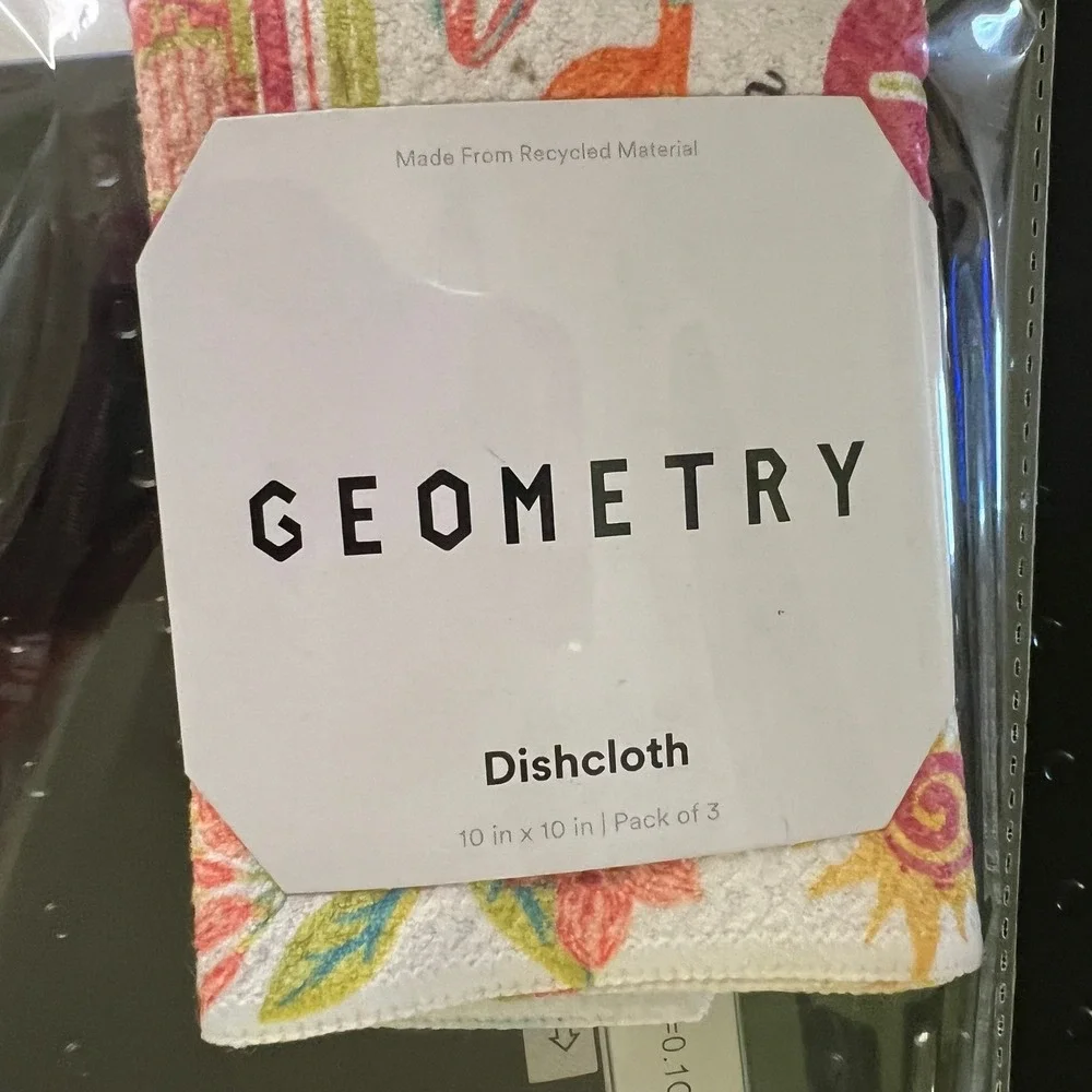 Geometry Dishcloth Pack Of 3 NIP‎ Greetings From Florida The Sunshine State 10